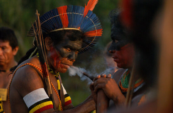 The pajé embodies generations of ancestral wisdom dedicated to healing, service, and community