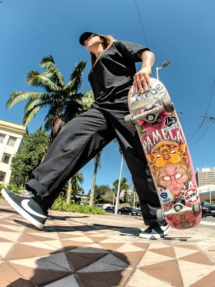 Pâmela Rosa é uma das grandes referências do skate street brasileiro, bicampeã mundial e destaque internacional