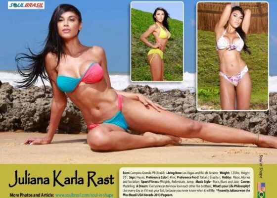 Juliana Karla Rast combines fitness, beauty, and positivity in her lifestyle.
