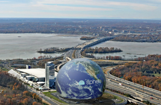 A nova Sphere será construída em National Harbor, Maryland, próximo a Washington, D.C.