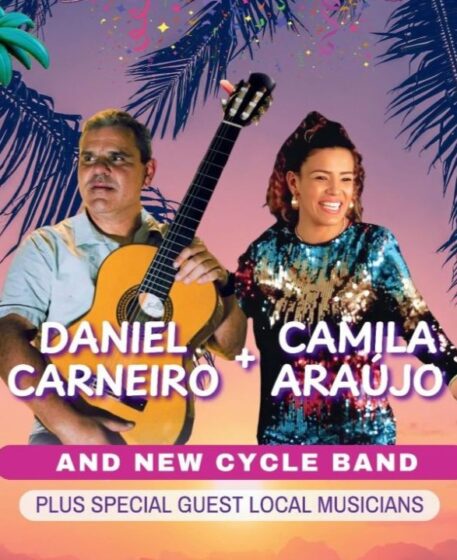 SAMBA DE VERÃO RETURNS TO HERMOSA BEACH THIS TIME ON A FRIDAY FOR ANOTHER INCREDIBLE NIGHT OF AUTHENTIC AND VIBRANT BRAZILIAN MUSIC 2 Daniel Carneiro & New Cycle Band leads the live performances. Camilla Araujo joins as a special guest artist.