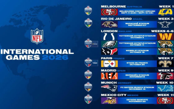 O encerramento da temporada internacional será na Cidade do México. Foto: divulgação da NFL