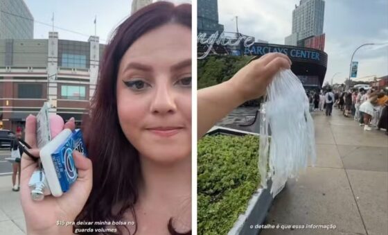 Letícia Milla vendeu 200 bolsas transparentes para fãs da “The Eternal Sunshine Tour” e faturou cerca de R$ 5 mil