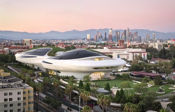 O Lucas Museum of Narrative Art abre em 22 de setembro de 2026 no Exposition Park, em Los Angeles. Fotos: Cortesia do Lucas Museum of Narrative Art | Hufton &amp; Crow