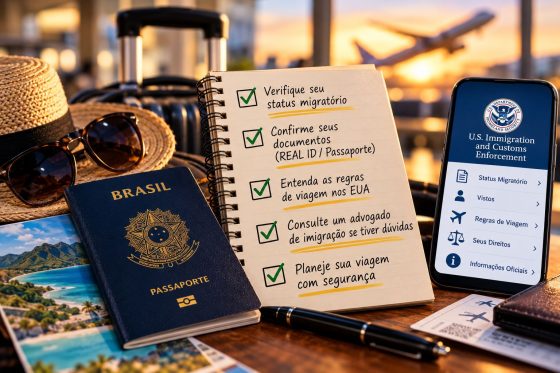 Brasileiros com visto vencido, perda de status, processo de imigração pendente ou ordem de deportação devem buscar orientação jurídica antes de viajar.