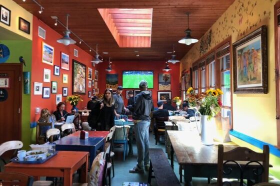 The Longstanding Legacy of Brazilian Restaurants, from São Paulo to Los Angeles 1 Interior of Café Brasil 2 in Los Angeles, located on Washington Blvd in Culver City.