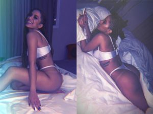 anitta surge de lingerie branca na cama 1185961