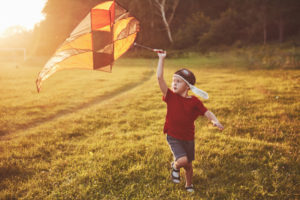 happy child launch kite field sunset little boy girl summer vacation 146671 9707