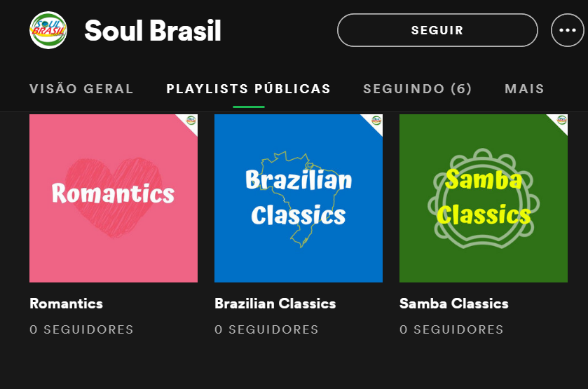 Já Conhece o Perfil da Soul Brasil no Spotify?