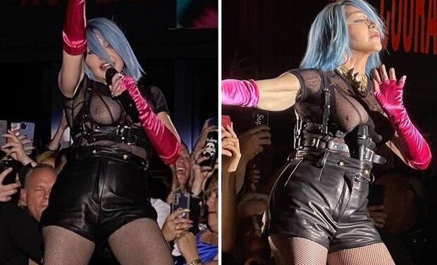 Madonna Reaparece em Apresentação numa Balada de NY Mostrando Muito Gás e em Forma