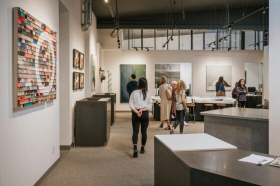 The Bergamot Station in Santa Monica is an "arts and cultural hub" or a "campus-like arts center" due to its large concentration of art galleries, creative businesses, and events in a repurposed former industrial site. 