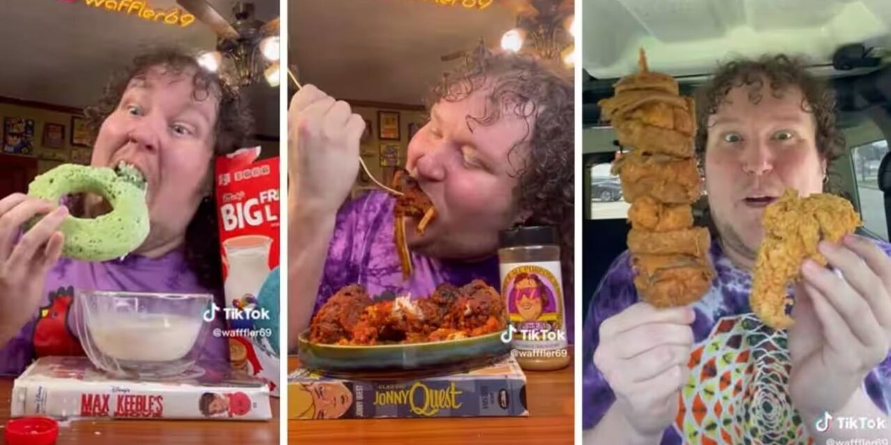 Tiktoker Wafffler69 que Fazia Vídeos Bizarros Comendo Fast Food Morre aos 33 anos