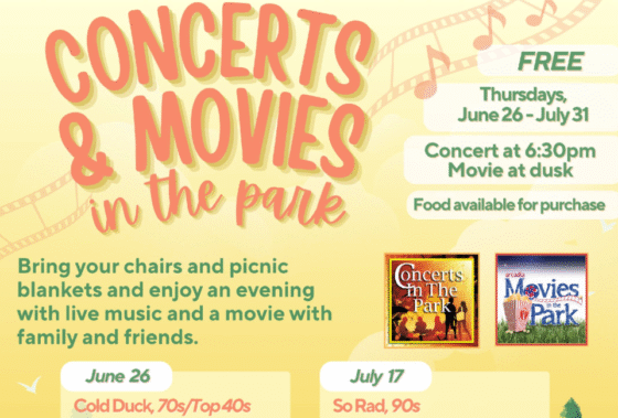arcadia summer moveis and concerts 2025