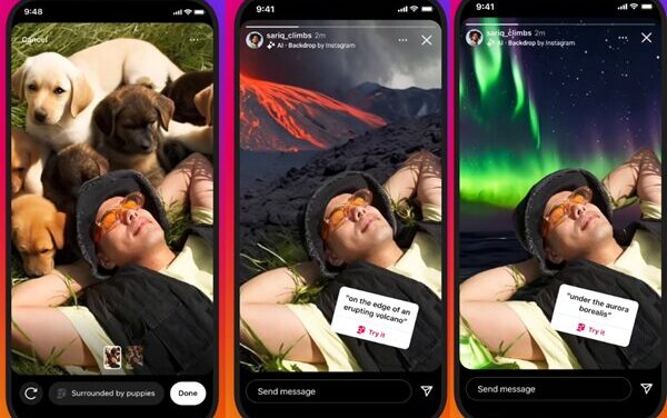 INSTAGRAM LANÇA COM FERRAMENTA DE EDIÇÃO DE BACKGROUND NOS STORIES IMPULSIONADA POR IA