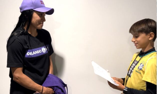 BRAZILIAN “KID” REPORTER MEETING THE FEMALE SOCCER “G.O.A.T” MARTA