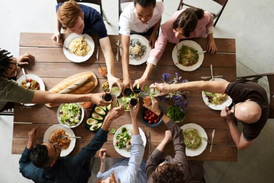 Image Vida nos EUA Thanksgiving nos EUA Feriado Para Agradecer uma Mesa com Comida