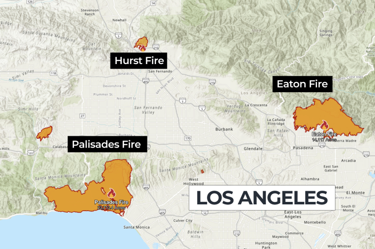 INCÊNDIOS EM L.A UPDATE: CHUVAS AJUDAM, QUASE SOB CONTROLE E DANOS DE ATÉ US$250 BILHÕES