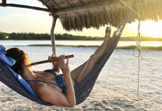 Image Music Choro Jazz Rebeca Had Time to Relax in the Exuberance of Jericoacoara