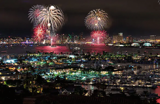 Hidden Sparks: 24 Free Places to Watch 4th of July Fireworks & Drone Shows in Southern California (2025 Edition) 4 Image Harbor Island Park Offer Great Views of the Bay Without the Hotel Price Tag in San Diego Area