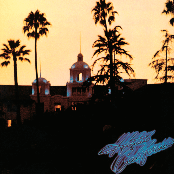 HOTEL CALIFORNIA: O VERDADEIRO SIGNIFICADO DA CANÇÃO IMORTAL DOS EAGLES 2 Capa do Album de Vinyl de 1976 dos Eagles, Hotel Califonia