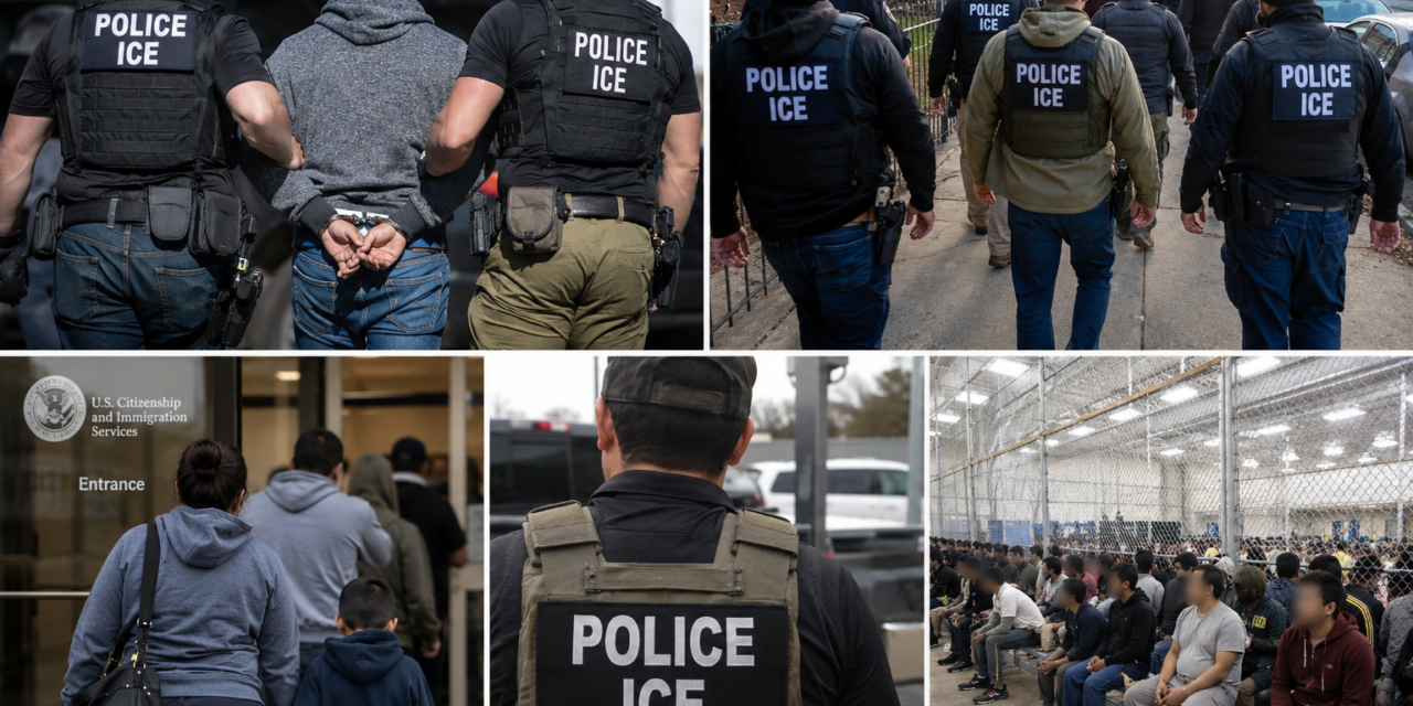 ICE REALIZA 10 MIL PRISÕES DE IMIGRANTES EM CINCO DIAS E AMPLIA AÇÕES EM TODO O PAÍS