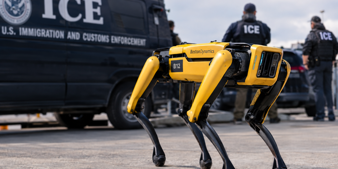 ICE PLANEJA GASTAR ATÉ US$ 2 MILHÕES EM CÃES-ROBÔS PARA OPERAÇÕES MIGRATÓRIAS